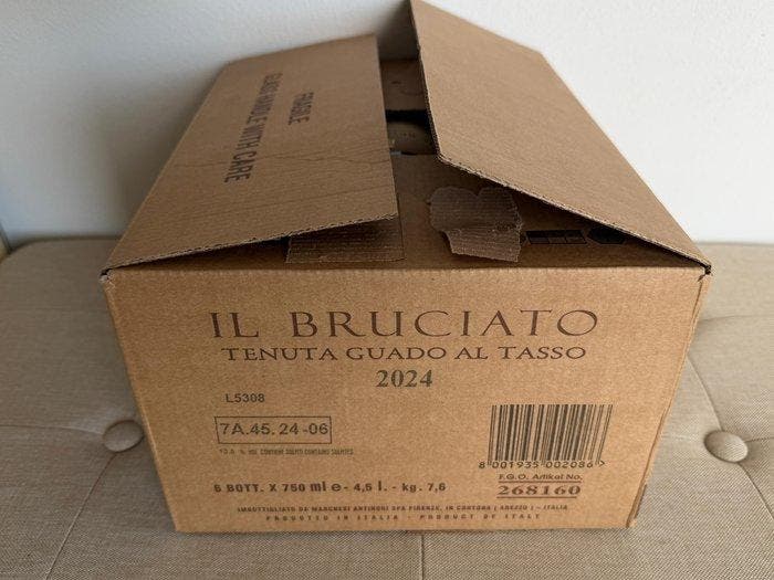 2024 Guado al Tasso, Il Bruciato - Bolgheri - 6 Bouteilles, Verzamelen, Wijnen