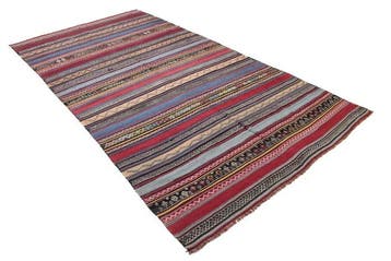 Anatolië Shahsavan Kilim Antiek van Wol - Vloerkleed - 326, Huis en Inrichting, Nieuw