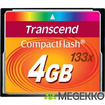 Transcend Compact Flash 4GB 133x, Verzenden