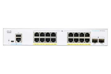Cisco CBS250-16P-2GEU-RF PoE Switch - Cisco Refresh, Ophalen of Verzenden