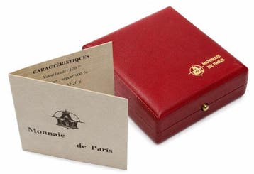 France. 100 Francs 1989 - Estuche oficial Monnaie de Paris