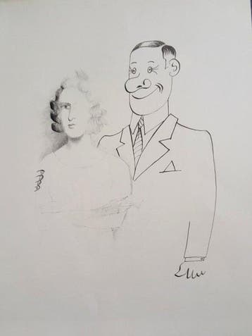 Saul Steinberg (1914-1999) - Dame et Couple- 2 Lithographies