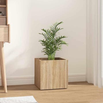 vidaXL Plantenbak 40x40x40 cm bewerkt hout sonoma eiken, Verzenden