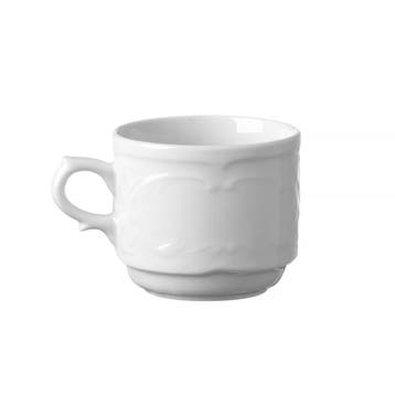 Espressokopjes | FLORA | Porselein | Wit | 12cl | 12 Stuks, Verzenden