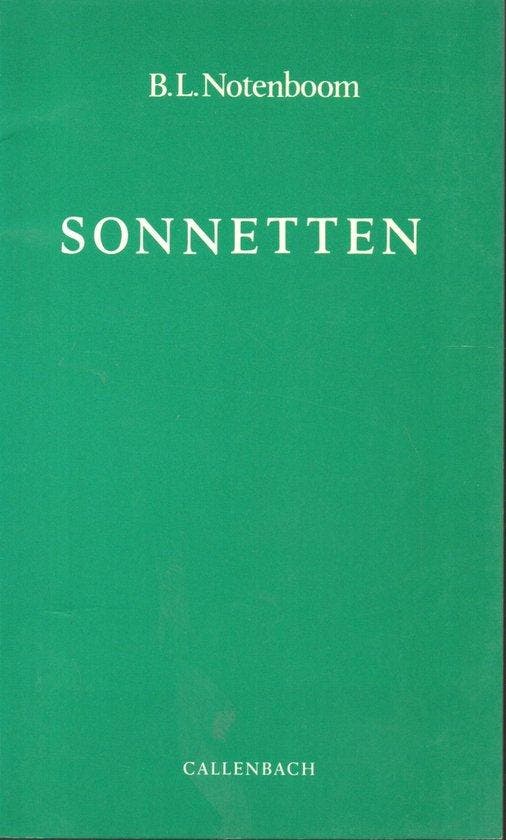 Sonnetten - Noteboom, Boeken, Literatuur, Verzenden