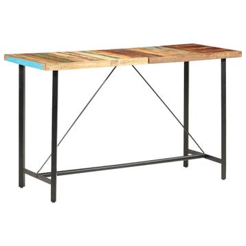 vidaXL Bartafel 180x70x107 cm massief gerecycled hout, Huis en Inrichting, Tafels | Eettafels, Verzenden, Nieuw