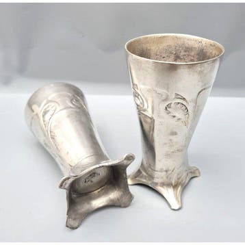 WMF - WMF - Bekerglas (2) - Metaal, Antiek en Kunst