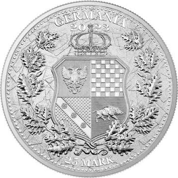 Germania. 25 Mark 2023 5 oz 25 Mark Allegories Galia