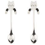 Fako Bijoux - Theelepels - Koffie Lepeltjes - Hangende Kat -, Verzenden, Nieuw