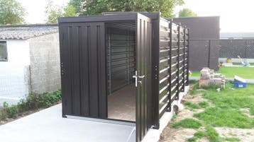 demontabele opslagcontainer, 200 tot 400 cm, Tuinhuis, Nieuw, Zonder ramen