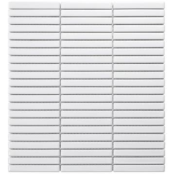 Wand Mozaïek Tegels Kitkat Factory Keramiek Wit Glans - M.., Nieuw, Ophalen of Verzenden, 20 tot 40 cm, 10 m² of meer