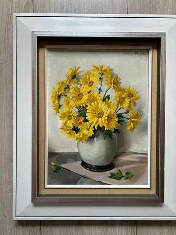Willy Fleur (1888 - 1967) - Chrysanten, Antiek en Kunst