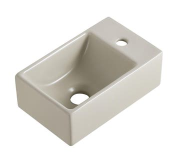 Fontein BWS Blong XXS 30,5x18x11 cm Rechts Keramiek Beige, Doe-het-zelf en Bouw, Ophalen of Verzenden, Nieuw, Overige typen