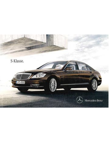 2010 MERCEDES BENZ S KLASSE BROCHURE DUITS, Ophalen of Verzenden, Nieuw