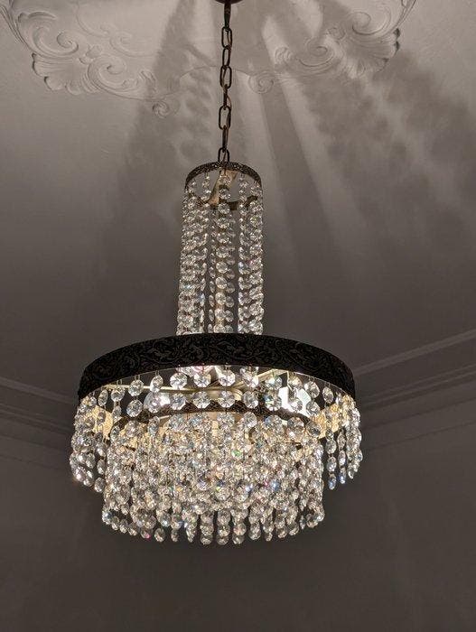 Lampe à suspendre - Cristal, Antiquités & Art, Antiquités | Autres Antiquités