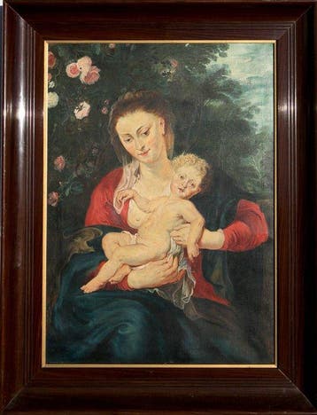 Peter Paul Rubens, after - Madonna with the Periwinkle - 67, Antiek en Kunst