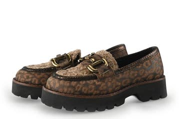 VIA VAI Loafers in maat 37 Panter, Kleding | Dames, Schoenen, Overige kleuren, Verzenden, Overige typen, Zo goed als nieuw