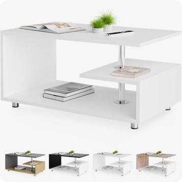 2dekans | CASARIA Salontafel - Opbergvak Krasbestendig, Huis en Inrichting, Tafels | Salontafels, Ophalen of Verzenden, Nieuw