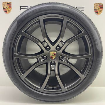 Porsche Cayenne (E3/E3 II) 21 Exclusive Design Titanium set, Ophalen, Banden en Velgen