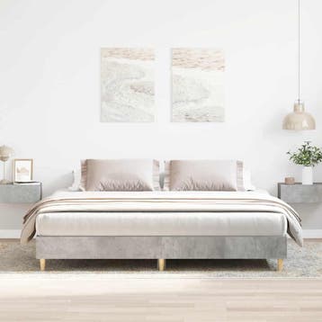 vidaXL Bedframe zonder matras 160x200 cm spaanplaat, Verzenden, Nieuw