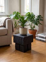 Logniture - Bijzettafel - Massief houten bijzettafel,