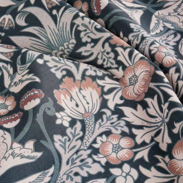 Katoenen stof voor bekleding met ornamentaal bloemmotief -