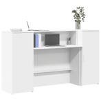 vidaXL Receptiebalie Wit 180x50x103,5 cm Bewerkt Hout, Verzenden