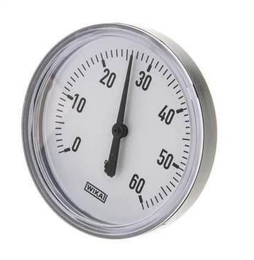 Thermomètre bimétallique en plastique 0 à +60°C Cabinet 80mm, Verzenden