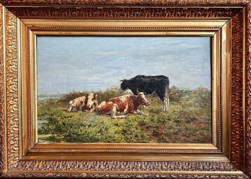Herman Bogman (1861-1921) - Drie koeien in weiland