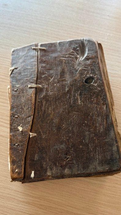 Anónimo - Manuscrito etíope de bolsillo sobre pergamino, S., Antiek en Kunst, Antiek | Boeken en Manuscripten