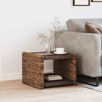 vidaXL Salontafel Naturel 45 x 45 x 45 cm Massief, Huis en Inrichting, Tafels | Salontafels, Verzenden, Nieuw