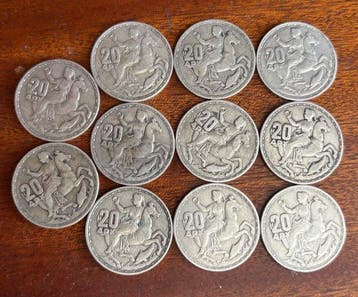 Griekenland. 20 Drachmai 11x 1960
