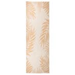 vidaXL Buitenkleed met bladpatroon platgeweven 80x250 cm, Verzenden, Nieuw