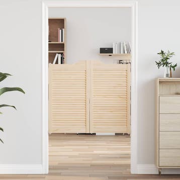 vidaXL Schuifdeuren Naturel 90 x 50 cm Massief grenenhout, Doe-het-zelf en Bouw, Deuren en Vliegenramen, Verzenden, Nieuw