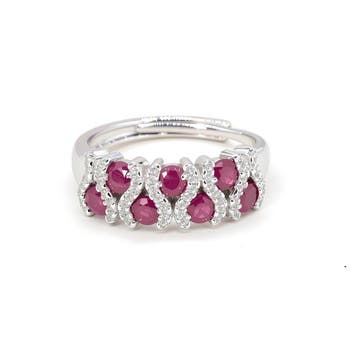 Sans prix de réserve - Bague Plaqué or Rubis - Topaze -, Bijoux, Sacs & Beauté