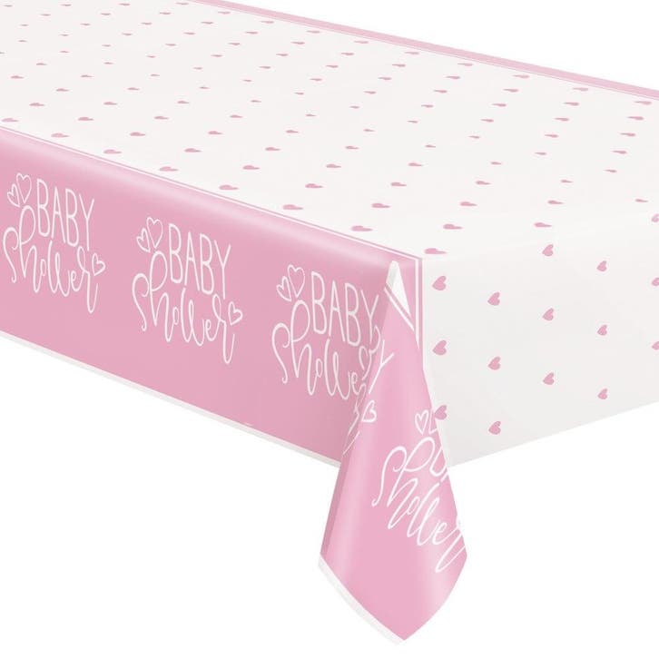 Babyshower Tafelkleed Roze 2,13m, Hobby & Loisirs créatifs, Articles de fête, Envoi