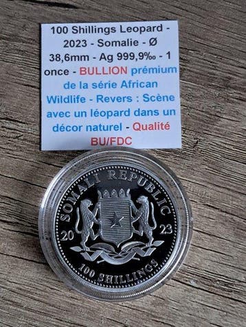 Somalië. 100 Shillings 2023, 1 Oz (Zonder minimumprijs), Postzegels en Munten