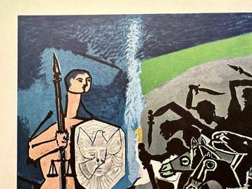 Pablo Picasso (1881-1973) - La guerre vallauris, Antiquités & Art