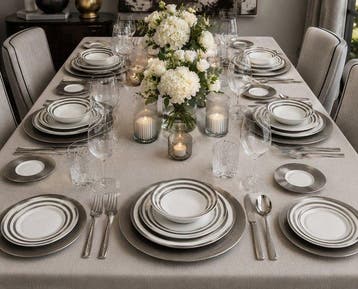 JL Coquet - Service de table pour le dîner (95) - Porcelaine, Antiek en Kunst