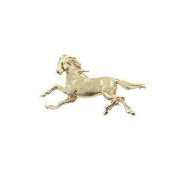 Gouden broche van een paard, Ophalen of Verzenden