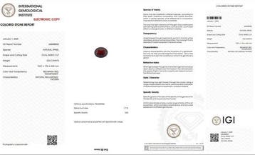 1 pcs Rood, Bruin Spinel - 2.52 ct - International, Nieuw
