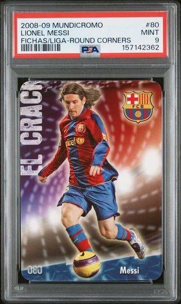 2008-09 Mundicromo *Lionel Messi* #80 - RD Corners - Fichas