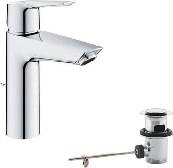 Grohe Wastafelkraan Chroom | 34% Retour Deal | Snel besparen, Verzenden, Zo goed als nieuw, Chroom, Kraan