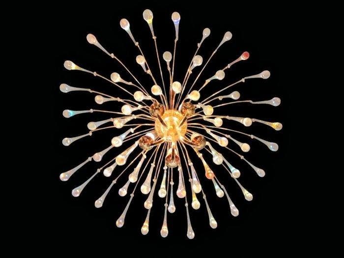Lustre - Verre de Murano - Cascade de gouttes, Antiquités & Art, Antiquités | Éclairage