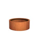 Cortenstaal plantenbak Ø100x40cm - Met bodem, Tuin en Terras, Nieuw, Rond, Metaal, Tuin