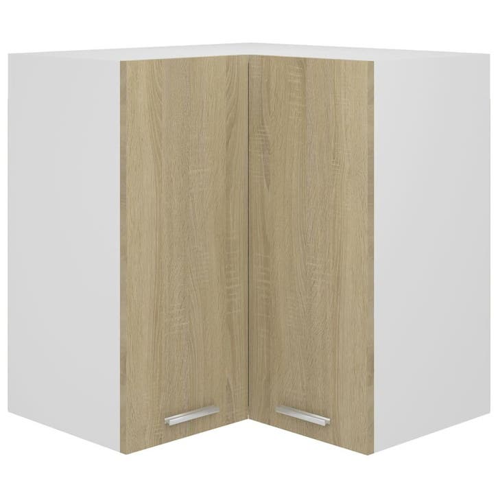 vidaXL Hanghoekkast Lyon 57x57x60 cm bewerkt hout sonoma, Huis en Inrichting, Kasten | Overige, Nieuw, Verzenden