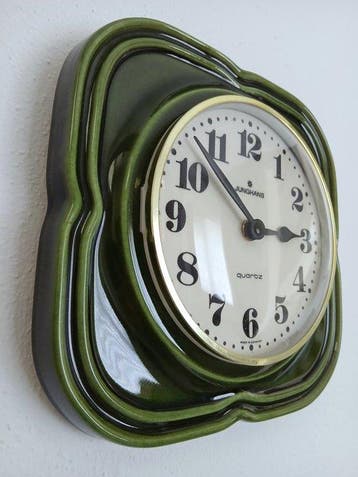 Wandklok - Junghans - Vintage Keramiek - 1970-1980 -, Antiek en Kunst