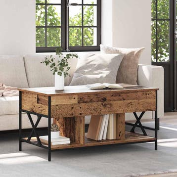 vidaXL Salontafel Oud Hout 100 x 55 x 48,5 cm Bewerkt hout, Verzenden, Nieuw
