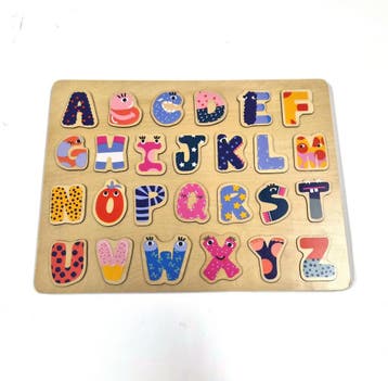 HEMA houten alfabetpuzzel A–Z, Verzenden, Nieuw