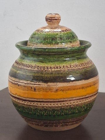 Bitossi - Aldo Londi - Vase avec couvercle - Céramique -, Antiquités & Art